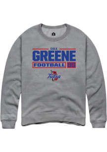 Cole Greene  Rally Tulsa Golden Hurricane Mens Graphite Football NIL Stacked Box Long Sleeve Crew..