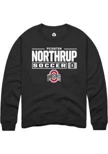 Peighton Northrup  Rally Ohio State Buckeyes Mens Black NIL Stacked Box Long Sleeve Crew Sweatshir..