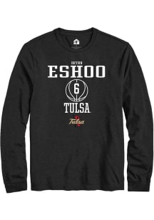 Brynn Eshoo  Tulsa Golden Hurricane Black Rally NIL Sport Icon Long Sleeve T Shirt