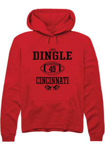 Jack Dingle  Rally Cincinnati Bearcats Mens Red NIL Sport Icon Long Sleeve Hoodie