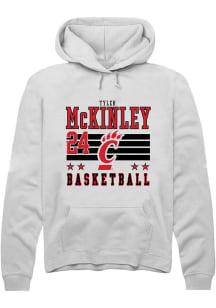 Tyler McKinley  Rally Cincinnati Bearcats Mens White NIL Striped Long Sleeve Hoodie