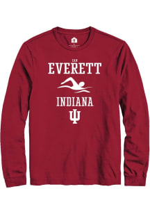Ian Everett  Indiana Hoosiers Cardinal Rally NIL Sport Icon Long Sleeve T Shirt
