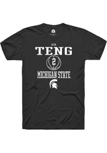 Kur Teng  Michigan State Spartans Black Rally NIL Sport Icon Short Sleeve T Shirt