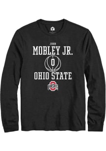 John Mobley Jr.  Ohio State Buckeyes Black Rally NIL Sport Icon Long Sleeve T Shirt