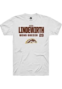 Alex Lindewirth  Western Michigan Broncos White Rally NIL Stacked Box Short Sleeve T Shirt