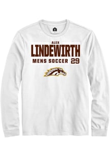Alex Lindewirth  Western Michigan Broncos White Rally NIL Stacked Box Long Sleeve T Shirt