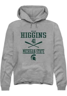 Nolan Higgins  Rally Michigan State Spartans Mens Graphite NIL Sport Icon Long Sleeve Hoodie