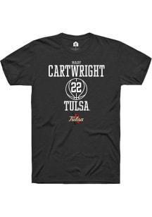 Mady Cartwright  Tulsa Golden Hurricane Black Rally NIL Sport Icon Short Sleeve T Shirt