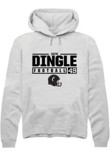 Jack Dingle  Rally Cincinnati Bearcats Mens White NIL Stacked Box Long Sleeve Hoodie