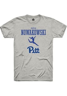 Kayla Nowakowski  Pitt Panthers Ash Rally NIL Sport Icon Short Sleeve T Shirt