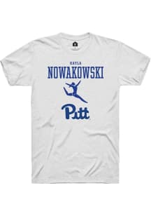 Kayla Nowakowski  Pitt Panthers White Rally NIL Sport Icon Short Sleeve T Shirt