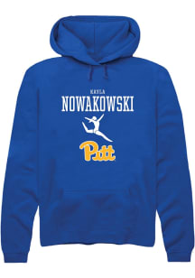 Kayla Nowakowski  Rally Pitt Panthers Mens Blue NIL Sport Icon Long Sleeve Hoodie