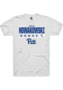 Kayla Nowakowski  Pitt Panthers White Rally NIL Stacked Box Short Sleeve T Shirt