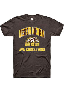 Ava Kurczewski  Western Michigan Broncos Brown Rally NIL Arch Logo Short Sleeve T Shirt