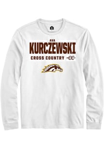 Ava Kurczewski  Western Michigan Broncos White Rally NIL Stacked Box Long Sleeve T Shirt