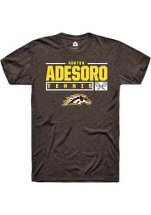 Ashton Adesoro  Western Michigan Broncos Brown Rally NIL Stacked Box Short Sleeve T Shirt