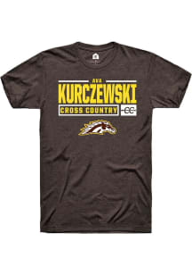 Ava Kurczewski  Western Michigan Broncos Brown Rally NIL Stacked Box Short Sleeve T Shirt