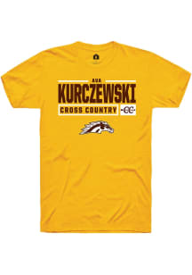 Ava Kurczewski  Western Michigan Broncos Gold Rally NIL Stacked Box Short Sleeve T Shirt