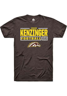 Conor Kenzinger  Western Michigan Broncos Brown Rally Football NIL Stacked Box Short Sleeve T Shir..