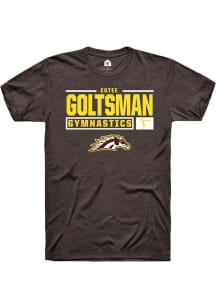 Estee Goltsman  Western Michigan Broncos Brown Rally NIL Stacked Box Short Sleeve T Shirt