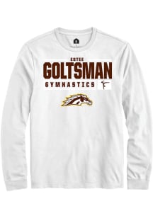 Estee Goltsman  Western Michigan Broncos White Rally NIL Stacked Box Long Sleeve T Shirt