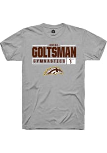 Estee Goltsman  Western Michigan Broncos Grey Rally NIL Stacked Box Short Sleeve T Shirt
