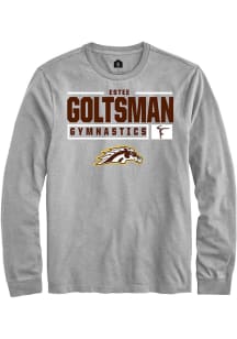 Estee Goltsman  Western Michigan Broncos Grey Rally NIL Stacked Box Long Sleeve T Shirt