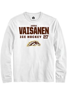 Joona Vaisanen  Western Michigan Broncos White Rally NIL Stacked Box Long Sleeve T Shirt