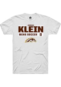Jordan Klein  Western Michigan Broncos White Rally NIL Stacked Box Short Sleeve T Shirt