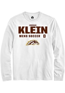 Jordan Klein  Western Michigan Broncos White Rally NIL Stacked Box Long Sleeve T Shirt