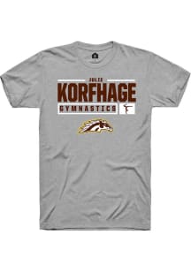 Julie Korfhage  Western Michigan Broncos Grey Rally NIL Stacked Box Short Sleeve T Shirt