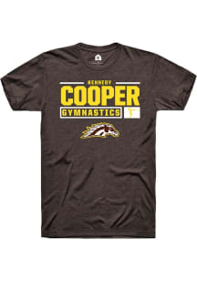kennedy cooper  Western Michigan Broncos Brown Rally NIL Stacked Box Short Sleeve T Shirt