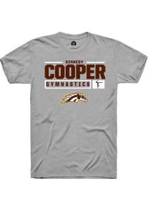 kennedy cooper  Western Michigan Broncos Grey Rally NIL Stacked Box Short Sleeve T Shirt