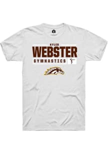 Kyler Webster  Western Michigan Broncos White Rally NIL Stacked Box Short Sleeve T Shirt