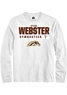 Kyler Webster  Western Michigan Broncos White Rally NIL Stacked Box Long Sleeve T Shirt