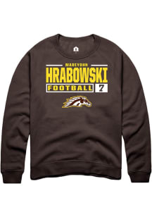 Mareyohn Hrabowski  Rally Western Michigan Broncos Mens Brown Football NIL Stacked Box Long Sleeve..