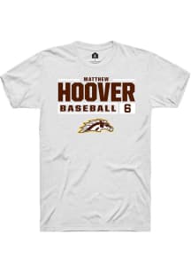 Matthew Hoover  Western Michigan Broncos White Rally NIL Stacked Box Short Sleeve T Shirt