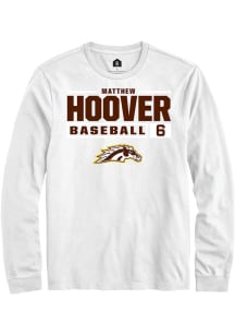 Matthew Hoover  Western Michigan Broncos White Rally NIL Stacked Box Long Sleeve T Shirt