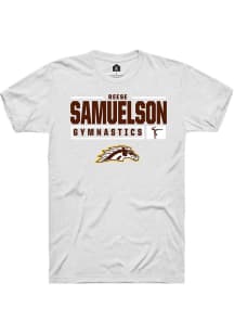 Reese Samuelson  Western Michigan Broncos White Rally NIL Stacked Box Short Sleeve T Shirt