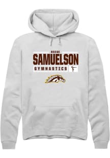 Reese Samuelson  Rally Western Michigan Broncos Mens White NIL Stacked Box Long Sleeve Hoodie