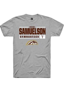 Reese Samuelson  Western Michigan Broncos Grey Rally NIL Stacked Box Short Sleeve T Shirt