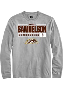 Reese Samuelson  Western Michigan Broncos Grey Rally NIL Stacked Box Long Sleeve T Shirt