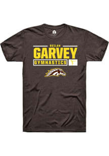Reilan Garvey  Western Michigan Broncos Brown Rally NIL Stacked Box Short Sleeve T Shirt