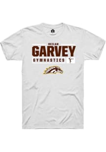 Reilan Garvey  Western Michigan Broncos White Rally NIL Stacked Box Short Sleeve T Shirt