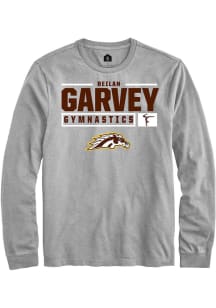 Reilan Garvey  Western Michigan Broncos Grey Rally NIL Stacked Box Long Sleeve T Shirt