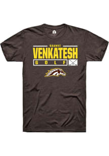 Saanvi Venkatesh  Western Michigan Broncos Brown Rally NIL Stacked Box Short Sleeve T Shirt