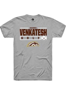 Saanvi Venkatesh  Western Michigan Broncos Grey Rally NIL Stacked Box Short Sleeve T Shirt