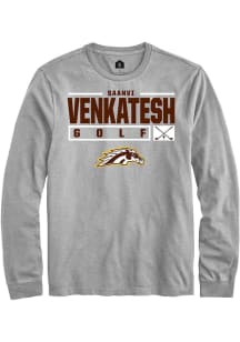 Saanvi Venkatesh  Western Michigan Broncos Grey Rally NIL Stacked Box Long Sleeve T Shirt