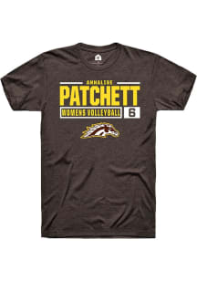 Annalise Patchett  Western Michigan Broncos Brown Rally NIL Stacked Box Short Sleeve T Shirt