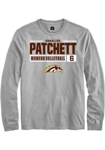 Annalise Patchett  Western Michigan Broncos Grey Rally NIL Stacked Box Long Sleeve T Shirt